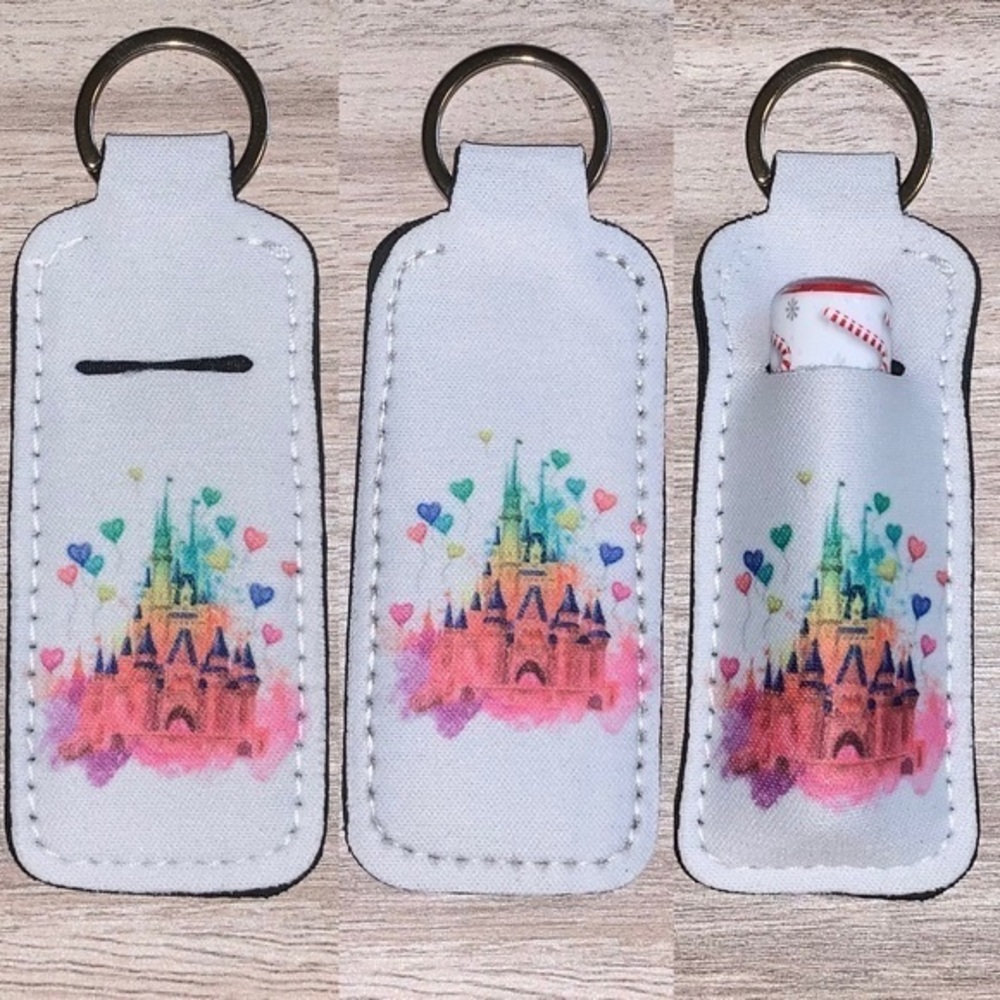 Disney Cinderella’s castle chapstick holder new